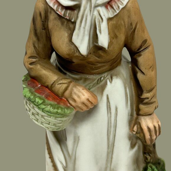 Lot Of 2 Vintage Homco Old Man & Woman 9” Hand Painted Porcelain Figurines - Picture 6 of 16